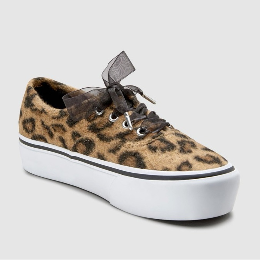 Fuzzy Cheetah Print Women’s Vans